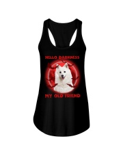 Dark Moon - Japanese Spitz Ladies Flowy Tank tile