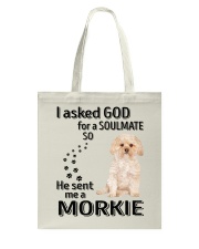 Canine Soulmate - GOLD Morkie Tote Bag tile