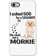 Canine Soulmate - GOLD Morkie Phone Case tile