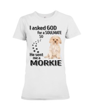 Canine Soulmate - GOLD Morkie Premium Fit Ladies Tee tile