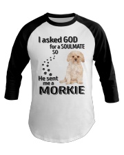 Canine Soulmate - GOLD Morkie Baseball Tee tile