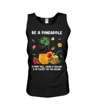 Pineapple - BLACK Miniature Poodle Unisex Tank tile