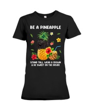 Pineapple - BLACK Miniature Poodle Premium Fit Ladies Tee tile