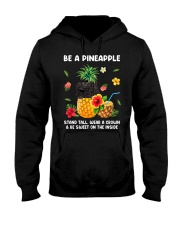 Pineapple - BLACK Miniature Poodle Hooded Sweatshirt tile