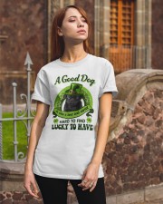 Four Leaf - BLACK Pug 1 Classic T-Shirt apparel-classic-tshirt-lifestyle-06