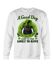 Four Leaf - BLACK Pug 1 Crewneck Sweatshirt tile