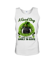Four Leaf - BLACK Pug 1 Unisex Tank tile