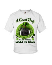 Four Leaf - BLACK Pug 1 Youth T-Shirt tile
