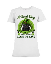 Four Leaf - BLACK Pug 1 Premium Fit Ladies Tee tile