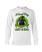 Four Leaf - BLACK Pug 1 Long Sleeve Tee tile