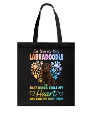 Kinda Stole - CHOCOLATE Labradoodle Tote Bag tile