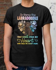 Kinda Stole - CHOCOLATE Labradoodle Classic T-Shirt apparel-classic-tshirt-lifestyle-30