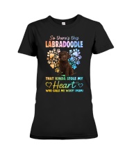 Kinda Stole - CHOCOLATE Labradoodle Premium Fit Ladies Tee tile