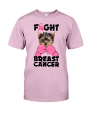 Fight Cancer - Yorkshire Terrier Classic T-Shirt front