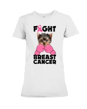 Fight Cancer - Yorkshire Terrier Premium Fit Ladies Tee tile