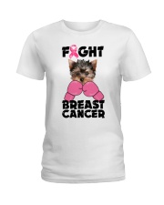 Fight Cancer - Yorkshire Terrier Ladies T-Shirt tile
