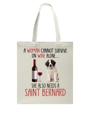 She Also Needs - Saint Bernard Tote Bag tile