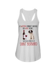 She Also Needs - Saint Bernard Ladies Flowy Tank tile
