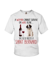 She Also Needs - Saint Bernard Youth T-Shirt tile