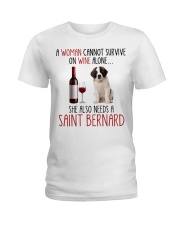 She Also Needs - Saint Bernard Ladies T-Shirt tile