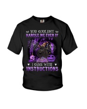 Instructions - BLACK Miniature Poodle Youth T-Shirt tile