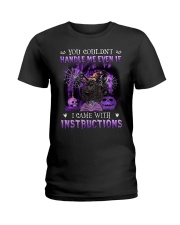 Instructions - BLACK Miniature Poodle Ladies T-Shirt tile