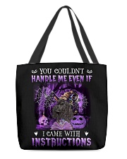 Instructions - BLACK Miniature Poodle All-Over Tote tile