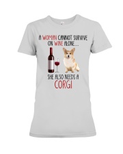 She Also Needs - Corgi Premium Fit Ladies Tee tile