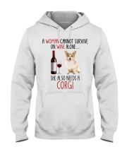 She Also Needs - Corgi Hooded Sweatshirt tile