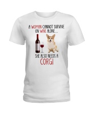 She Also Needs - Corgi Ladies T-Shirt tile