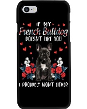 Either - BLACK French Bulldog Phone Case tile