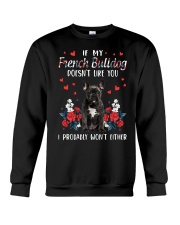 Either - BLACK French Bulldog Crewneck Sweatshirt tile