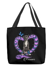 Butterflies - BLACK Great Dane All-Over Tote tile