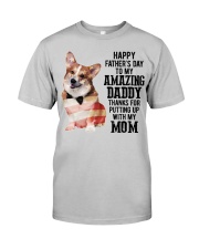 Father Day - Pembroke Welsh Corgi Classic T-Shirt front