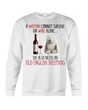 She Also Needs - Old English Sheepdog Crewneck Sweatshirt tile