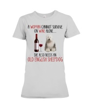 She Also Needs - Old English Sheepdog Premium Fit Ladies Tee tile