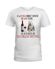 She Also Needs - Old English Sheepdog Ladies T-Shirt tile