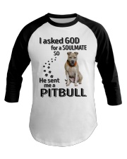 Canine Soulmate - Pitbull 1 Baseball Tee tile