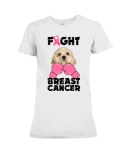 Fight Cancer - CREAM American Cocker Spaniel Premium Fit Ladies Tee tile