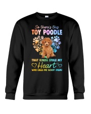 Kinda Stole - RED Toy Poodle Crewneck Sweatshirt tile