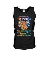 Kinda Stole - RED Toy Poodle Unisex Tank tile