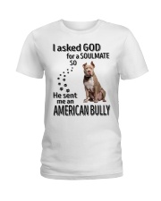 Canine Soulmate - American Bully Ladies T-Shirt tile