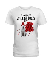 Gnome Hat - Dogo Argentino Ladies T-Shirt tile