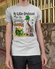 Lucky Charm - Italian Greyhound Classic T-Shirt apparel-classic-tshirt-lifestyle-21