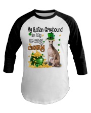 Lucky Charm - Italian Greyhound Baseball Tee tile