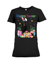 Happy Easter - BLACK Belgian Malinois Premium Fit Ladies Tee tile