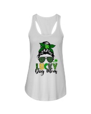 Lucky Dog Mom Ladies Flowy Tank tile