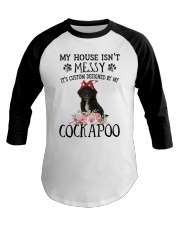 Messy - BLACK Cockapoo Baseball Tee tile