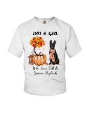 Fall And - German Shepherd Youth T-Shirt tile