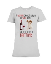 She Also Needs - Brittany Premium Fit Ladies Tee tile